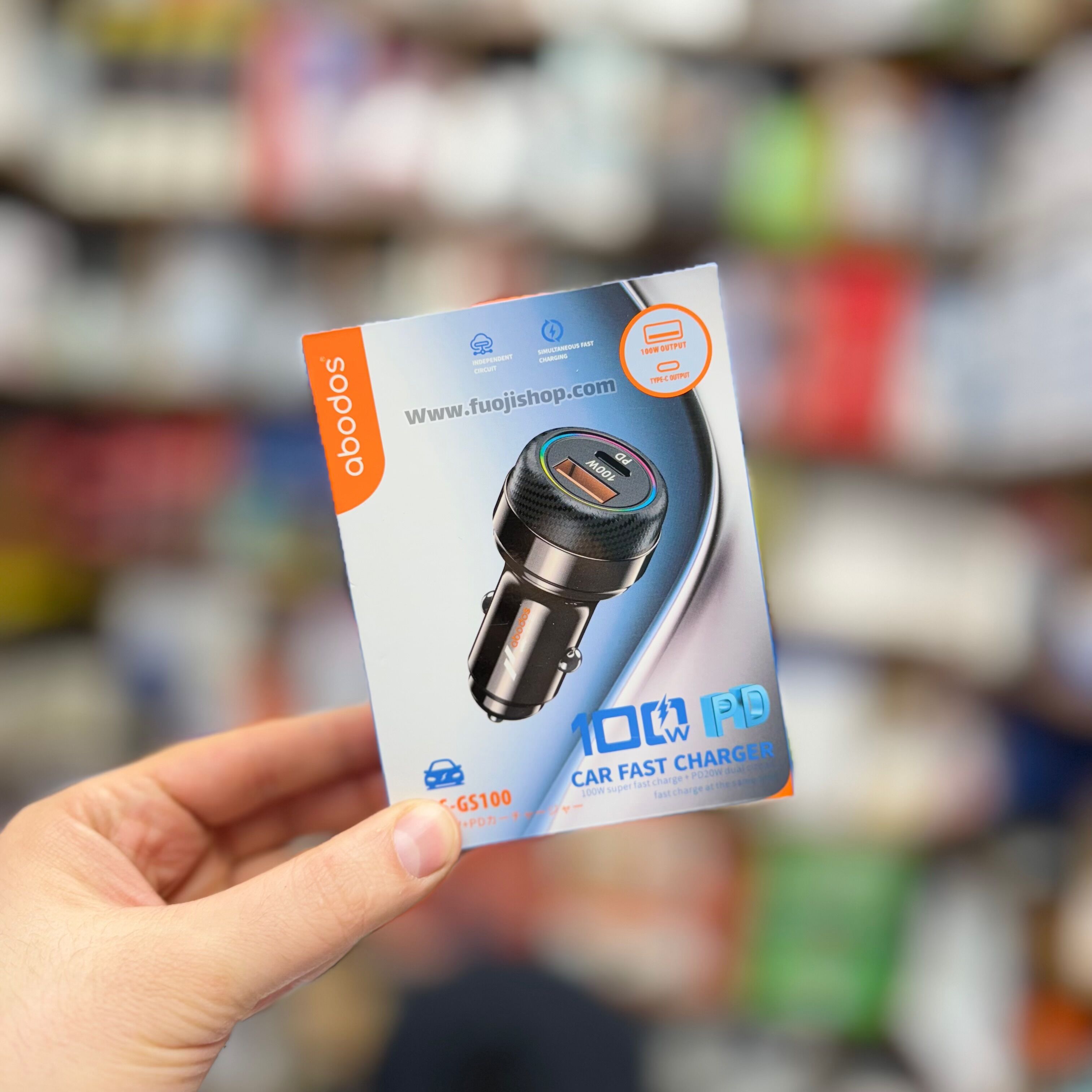 آبادوس AS-GS100 شارژر فندکی 100 وات